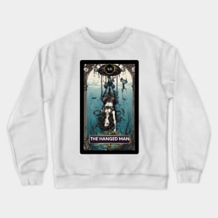 The Hanged Man Mermaid Tarot Card Crewneck Sweatshirt